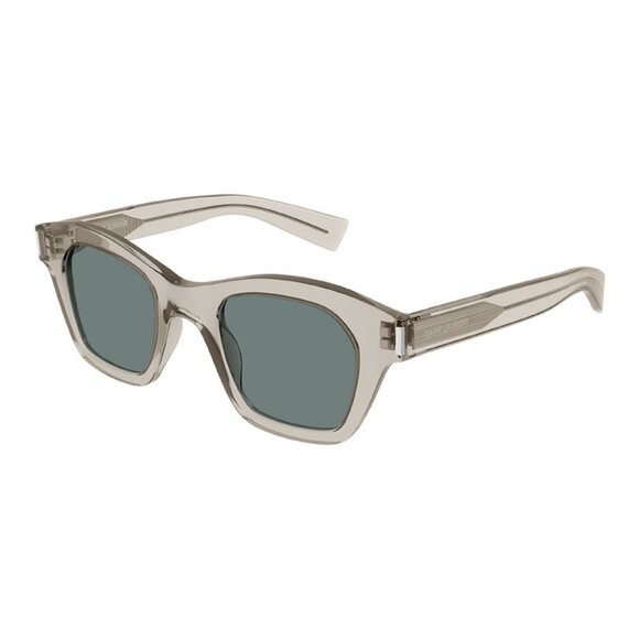 NEW SL592 005 SAINT LAURENT SUNGLASSES UNISEX BEIGE SQUARE EYEWEAR - Picture 1 of 3